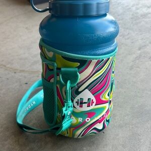 HydroJug Blue with Multicolor Sleeve
